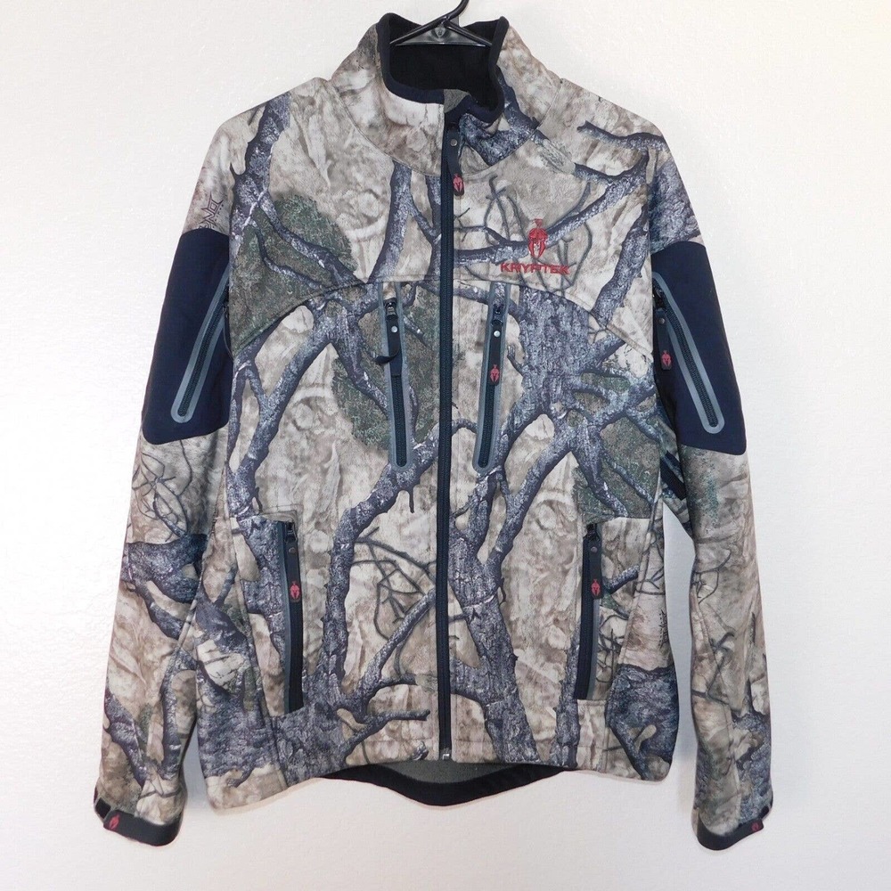 Kryptek Dominant DNA Soft Shell Full Zip Camouflage Hunting Jacket Men’s Size M